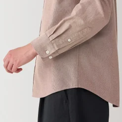 Chemises^Muji Chemise en coton Oxford lavé col officier homme