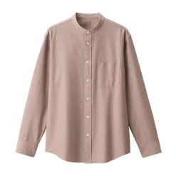 Chemises^Muji Chemise en coton Oxford lavé col officier homme