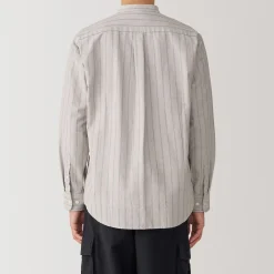 Chemises^Muji Chemise en coton Oxford lavé col officier homme