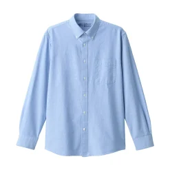 Chemises^Muji Chemise en coton Oxford lavé col boutonné homme