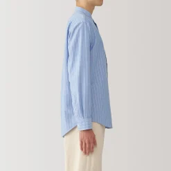 Chemises^Muji Chemise en coton Oxford lavé col officier pour homme…