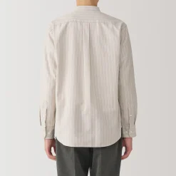 Chemises^Muji Chemise en coton Oxford lavé col officier pour homme…