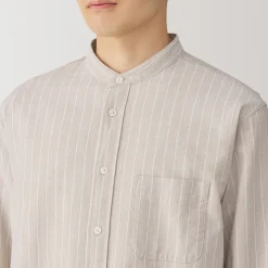 Chemises^Muji Chemise en coton Oxford lavé col officier pour homme…