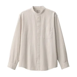 Chemises^Muji Chemise en coton Oxford lavé col officier pour homme…