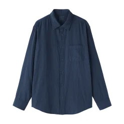 Chemises^Muji Chemise en double gaze en mélange de kapok pour homme