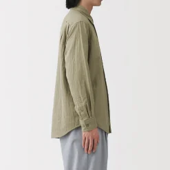 Chemises^Muji Chemise en double gaze en mélange de kapok pour homme