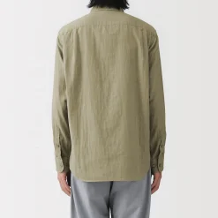 Chemises^Muji Chemise en double gaze en mélange de kapok pour homme