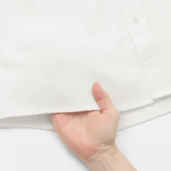 Chemises^Muji Chemise en flanelle col officier pour homme