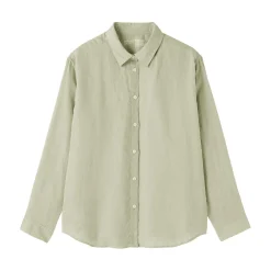 Chemises^Muji Chemise en lin lavé pour femme