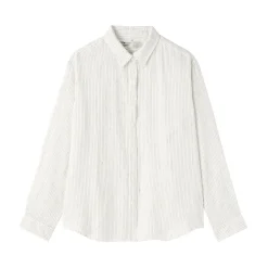 Chemises^Muji Chemise en lin lavé pour femme