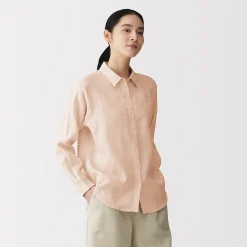 Chemises^Muji Chemise en lin lavé pour femme