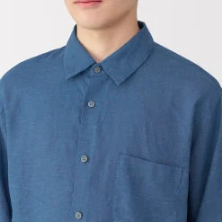 Chemises^Muji Chemise en lin lavé pour homme