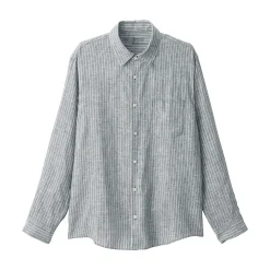 Chemises^Muji Chemise en lin lavé pour homme