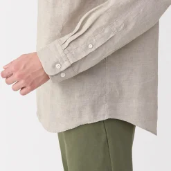 Chemises^Muji Chemise en lin lavé pour homme
