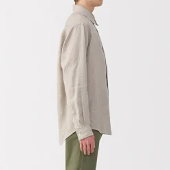 Chemises^Muji Chemise en lin lavé pour homme
