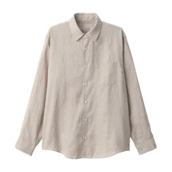 Chemises^Muji Chemise en lin lavé pour homme