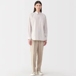 Chemises^Muji Chemise en popeline de coton pour homme