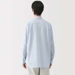 Chemises^Muji Chemise en popeline de coton biologique pour homme