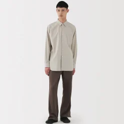 Chemises^Muji Chemise en popeline de coton pour homme