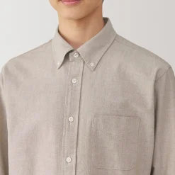 Chemises^Muji Chemise Oxford en coton lavé pour homme…