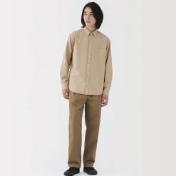 Chemises^Muji Chemise Oxford en coton lavé pour homme…