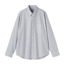 Chemises^Muji Chemise Oxford en coton lavé pour homme