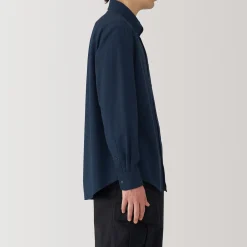 Chemises^Muji Chemise Oxford en coton lavé pour homme