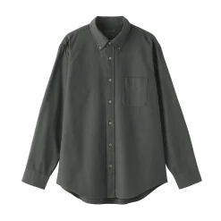 Chemises^Muji Chemise Oxford en coton lavé pour homme