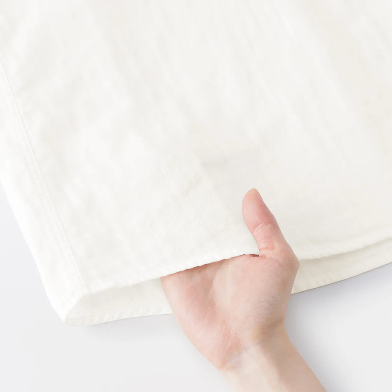 Chemises^Muji Chemisier en double gaze en mélange de kapok pour femme