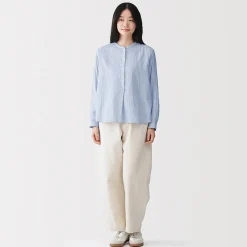 Chemises^Muji Chemisier en double gaze en mélange de kapok pour femme