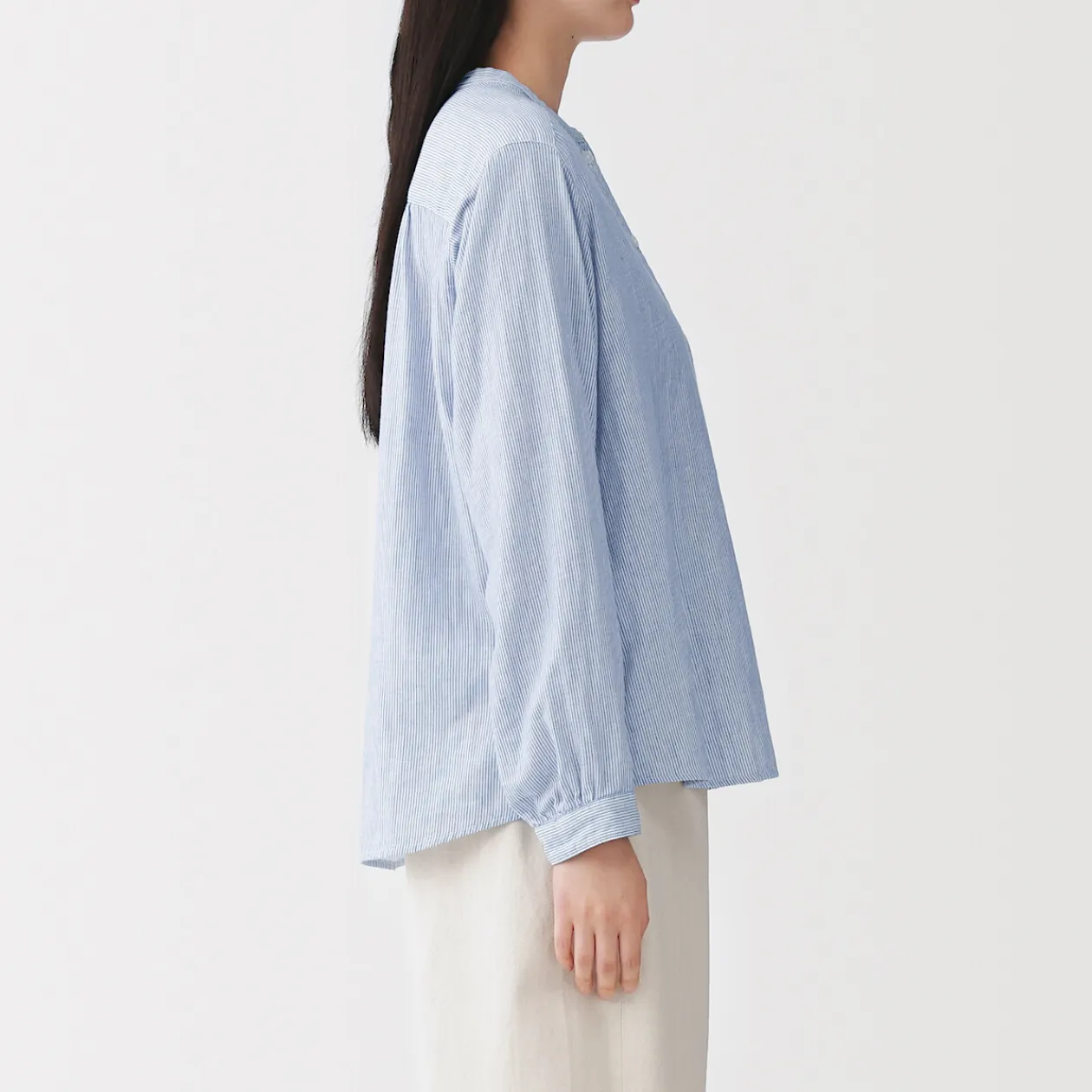 Chemises^Muji Chemisier en double gaze en mélange de kapok pour femme