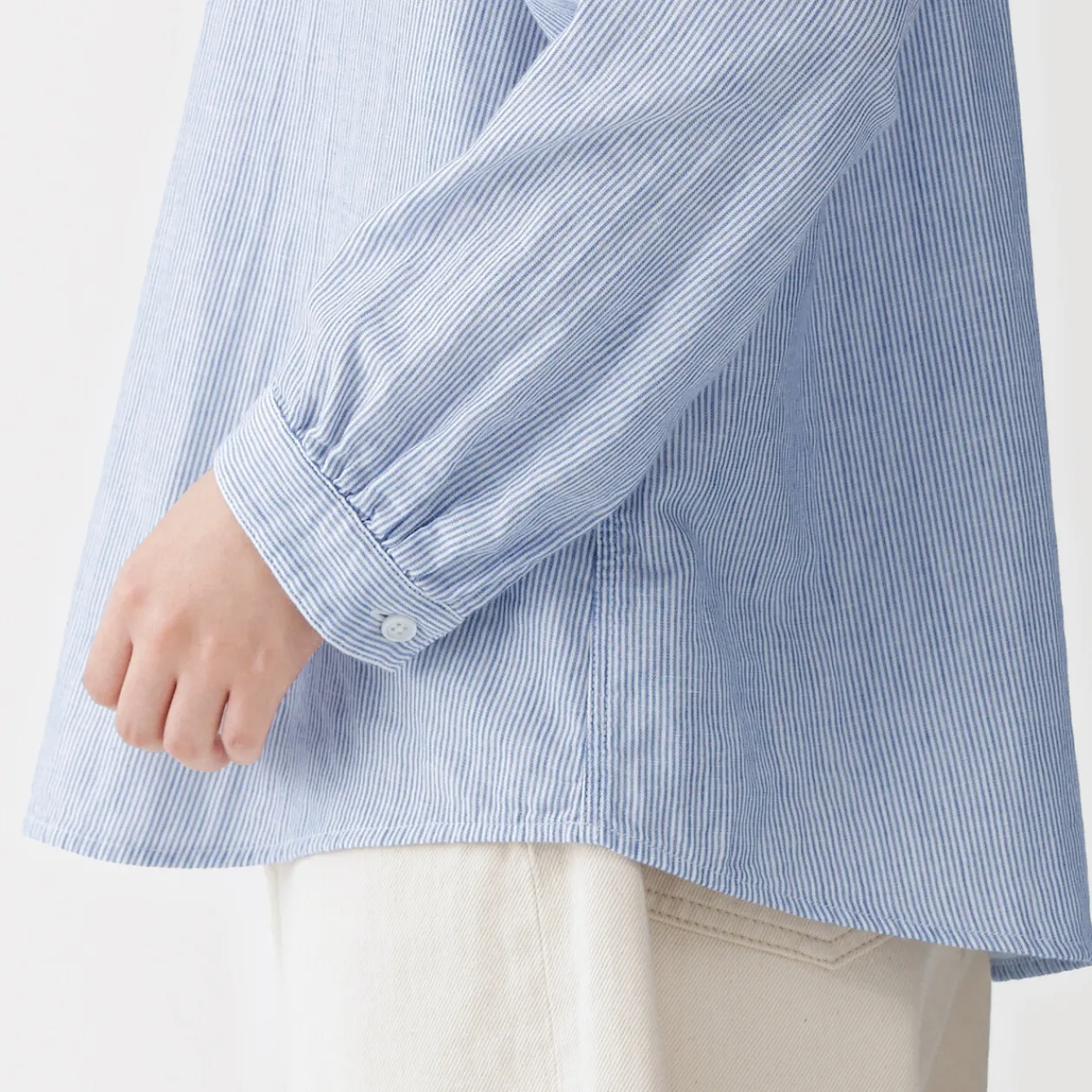 Chemises^Muji Chemisier en double gaze en mélange de kapok pour femme