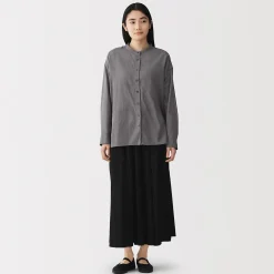 Chemises^Muji Chemisier transparent en coton biologique à haute torsion