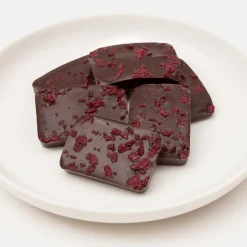 Chocolat Et Bonbons^Muji Chocolats noirs fourrés à la framboise et au fruit de la passion