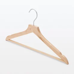 Produits D'Entretien Des Vêtements^Muji Cintres en bois avec encoches (Lot de 5)