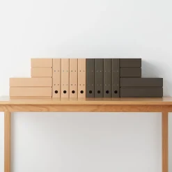 Classeurs^Muji Classeur 2 anneaux A4 kraft naturel