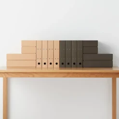 Classeurs^Muji Classeur A4 anthracite à levier