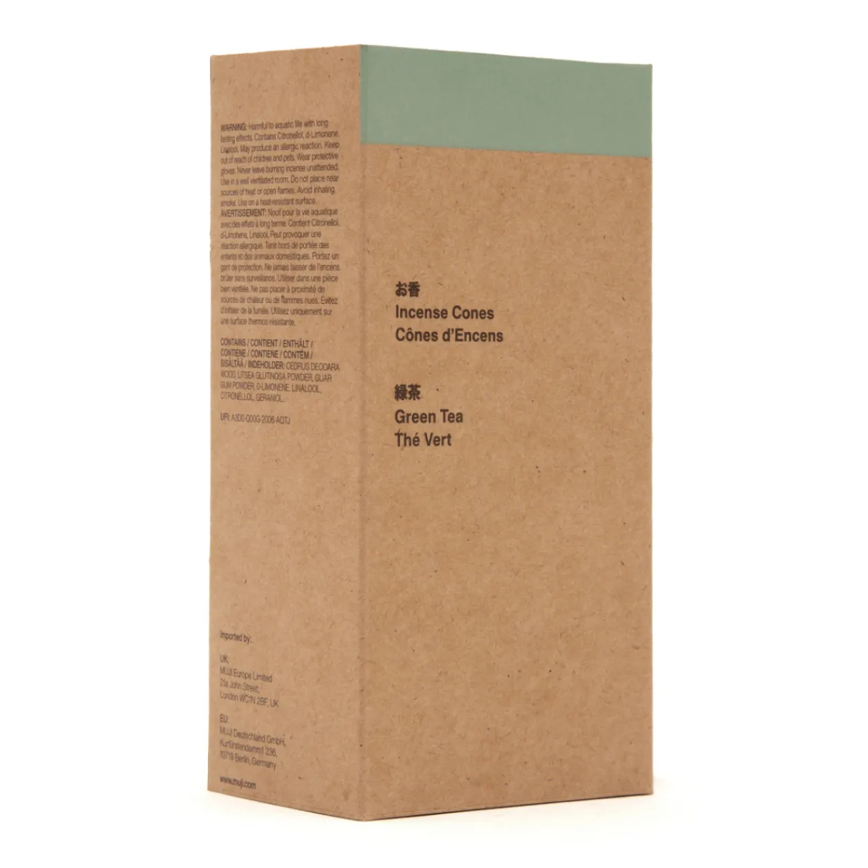 Diffuseurs Et Parfums D'Ambiance^Muji Cônes d'encens au thé vert - Lot de 20