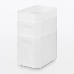 Petits Rangements En Polypropylène^Muji Corbeille en PP à poignées L15X P22X H16.9cm