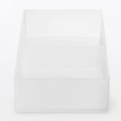 Boîtes Et Rangement De Bureau^Muji Corbeille PP avec séparateur 2 ‐ 10x4x20cm