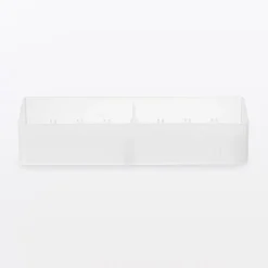 Boîtes Et Rangement De Bureau^Muji Corbeille PP avec séparateur  3 ‐ 6.7x20x4 cm