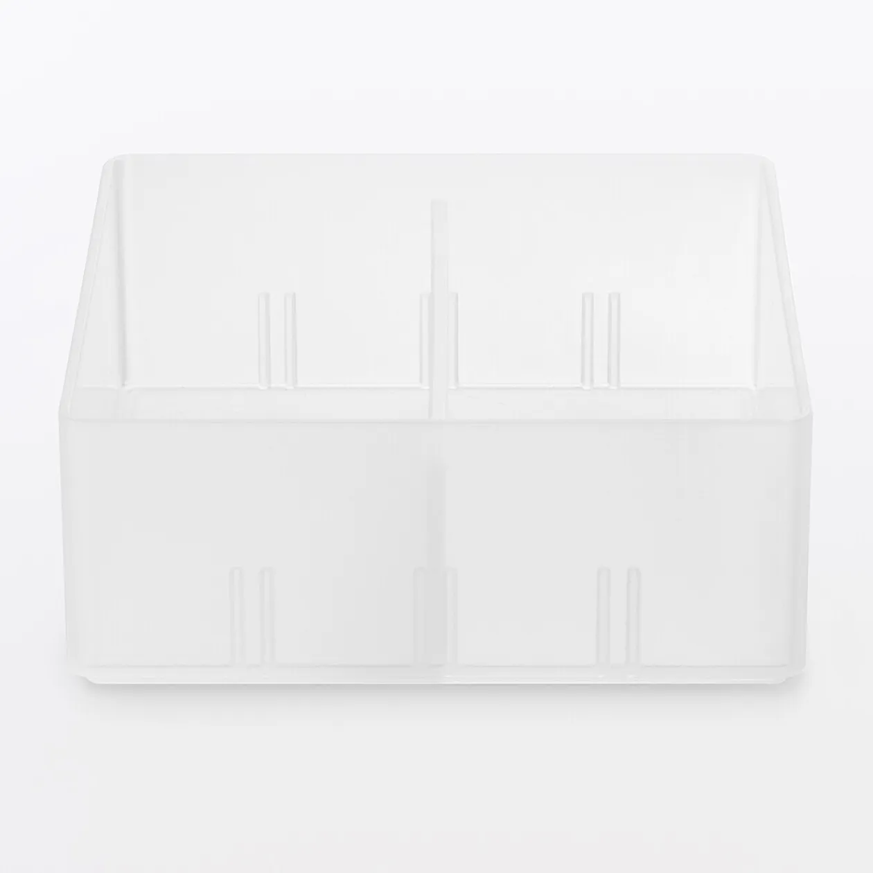 Boîtes Et Rangement De Bureau^Muji Corbeille PP avec séparateur 1 ‐ 10x10x4cm