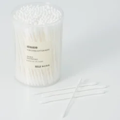 Bain Et Douche|Outils De Maquillage Et Coton^Muji Cotons‐tiges fins ‐ Boîte de 200
