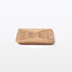 Rangements En Rotin^Muji Couvercle pour panier en rotin L36X P26X H3cm