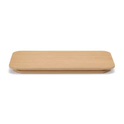 Corbeilles Et Poubelles^Muji Couvercle pour poubelle rectangulaire en bois
