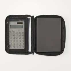 Agendas Et Calendriers^Muji Couverture d``agenda en polyester avec étui à stylo A5