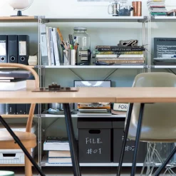 Étagères En Pin Et En Acier^Muji Croisillon additionnel en acier inoxydable ‐ long