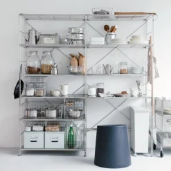 Étagères En Pin Et En Acier^Muji Croisillon additionnel en acier inoxydable ‐ long