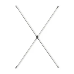 Étagères En Pin Et En Acier^Muji Croisillon additionnel en acier inoxydable ‐ court