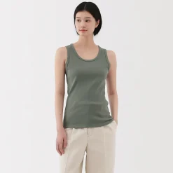 Hauts Et T‐Shirts^Muji Débardeur côtelé pour femme